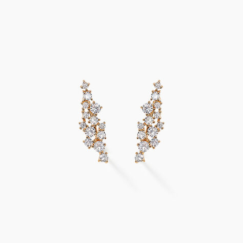 Bijoux D'oreilles Doline Plaqué Or Doré Oxyde De Zirconium - Piercings d'oreilles Femme | Marc Orian