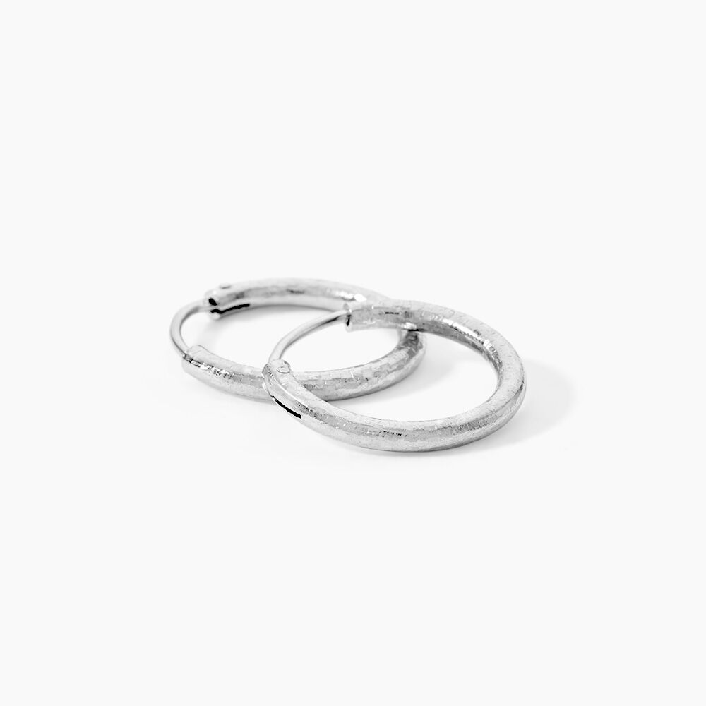 Cr&eacute;oles Argent Blanc Agathe - Cr&eacute;oles Femme | Marc Orian