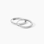 Cr&eacute;oles Argent Blanc Agathe - Cr&eacute;oles Femme | Marc Orian