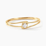 Bague Veroucha Or Jaune Oxyde De Zirconium - Solitaires Femme | Marc Orian