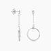Boucles D'oreilles Pendantes Amma Argent Blanc Oxyde De Zirconium - Pendantes Femme | Marc Orian