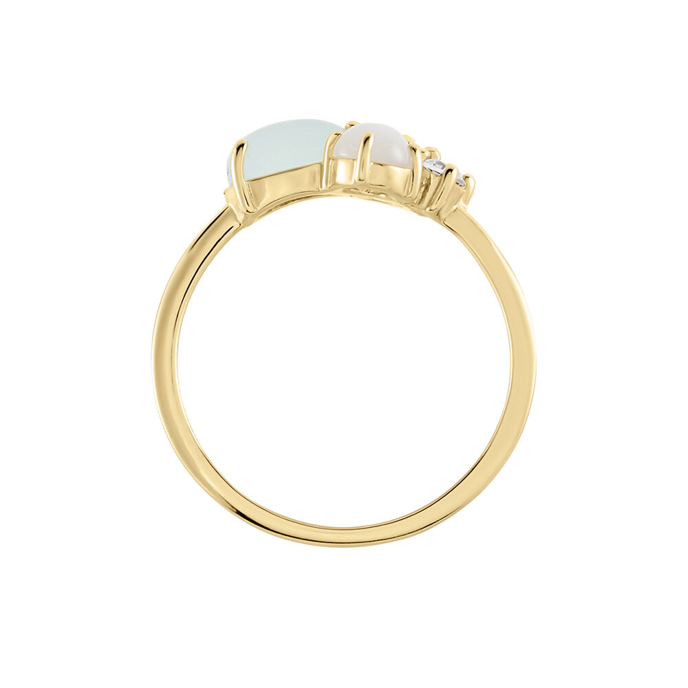 Bague Ilhan Plaqué Or Agate Oxyde - Bijoux fantaisie Femme | Marc Orian