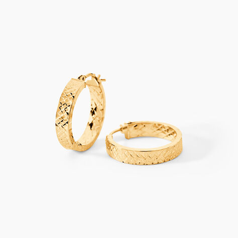 Cr&eacute;oles Gabriela Or Jaune - Cr&eacute;oles Femme | Marc Orian