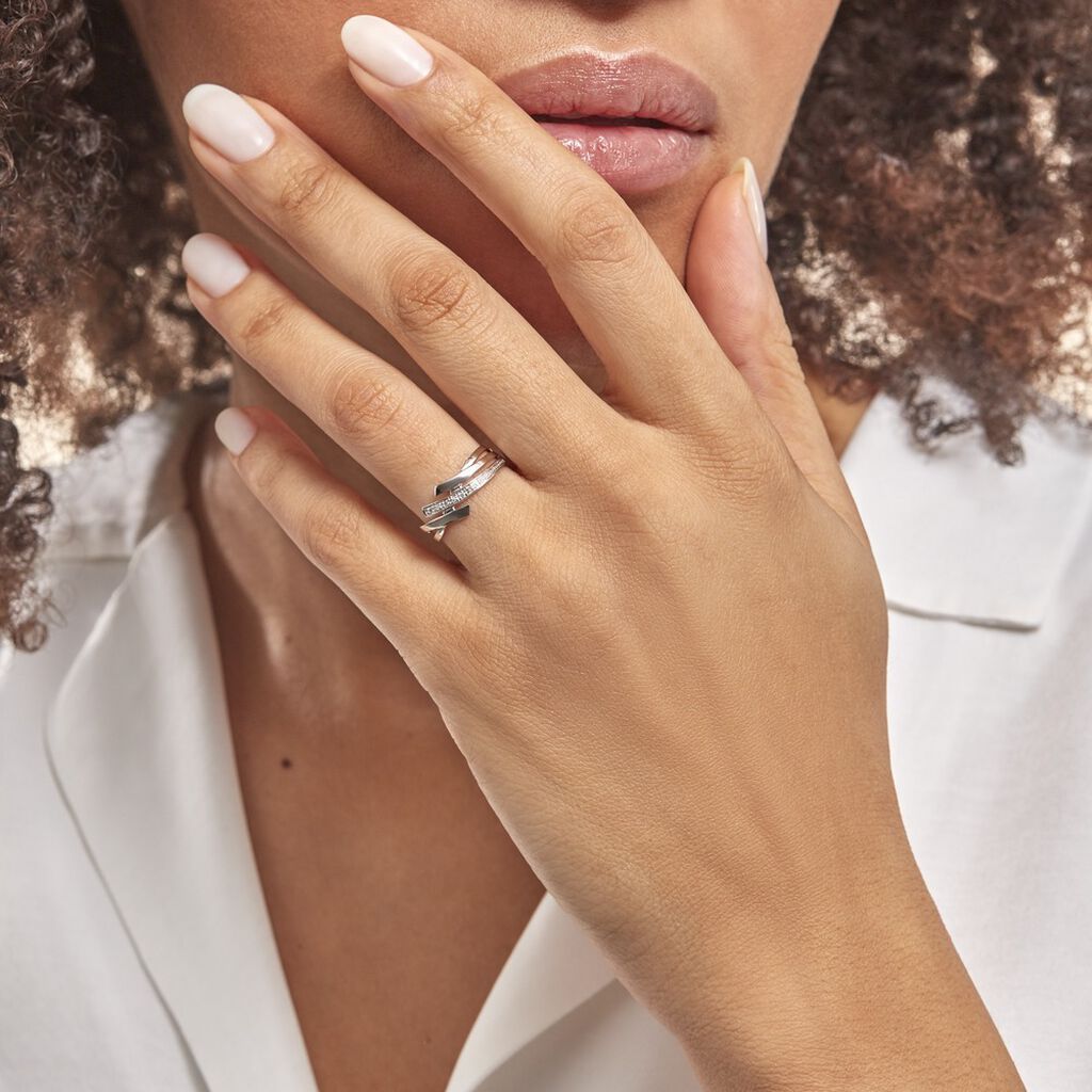 Bague Nermine Or Blanc Diamant - Bagues Femme | Marc Orian