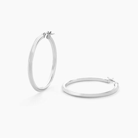 Créoles Ilana Or Blanc - Créoles Femme | Marc Orian
