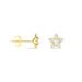 Boucles D'oreilles Puces Elais Etoile Or Jaune Oxyde De Zirconium - Puces Femme | Marc Orian