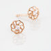 Boucles D'oreilles Puces Eleanor Fleur Or Rose Oxyde De Zirconium - Puces Femme | Marc Orian