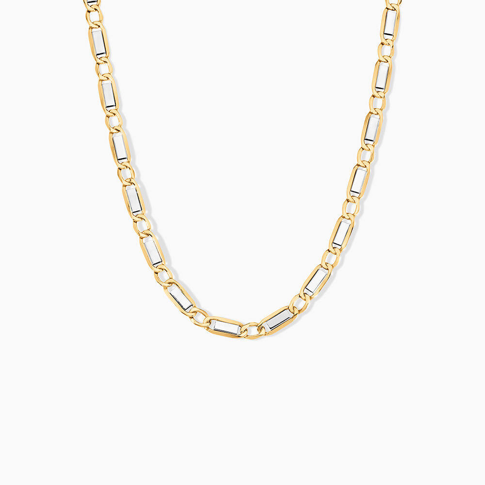 Collier Danae Plaquette Or Bicolore - Chaines Homme | Marc Orian