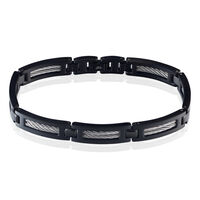 Bracelet Phebus Him Cosme Acier Noir