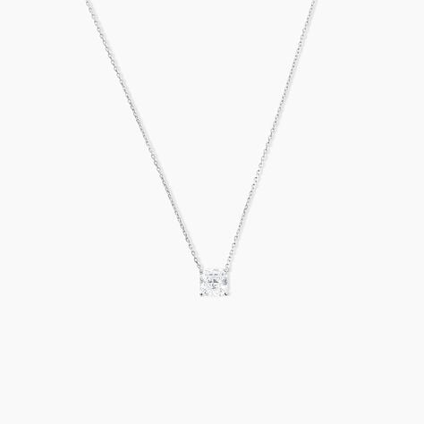 Collier Naziha Or Blanc Oxyde De Zirconium - Colliers avec pierres Femme | Marc Orian