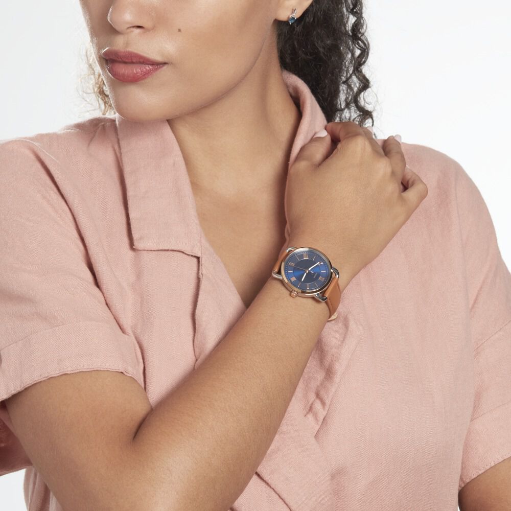 Montre fossil bleu femme outlet