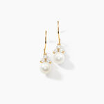 Boucles D'oreilles Pendantes Taissia Or Jaune Perle De Culture - Boucles d'oreilles mariage Femme | Marc Orian