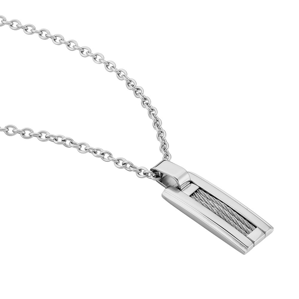 Collier Acier Blanc - Colliers fantaisie Homme | Marc Orian