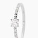 Bague Solitaire Servana Or Blanc Oxyde De Zirconium - Solitaires Femme | Marc Orian