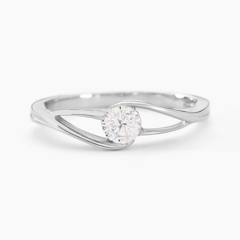 Bague Lysie Argent Blanc Oxyde De Zirconium - Bijoux fantaisie Femme | Marc Orian