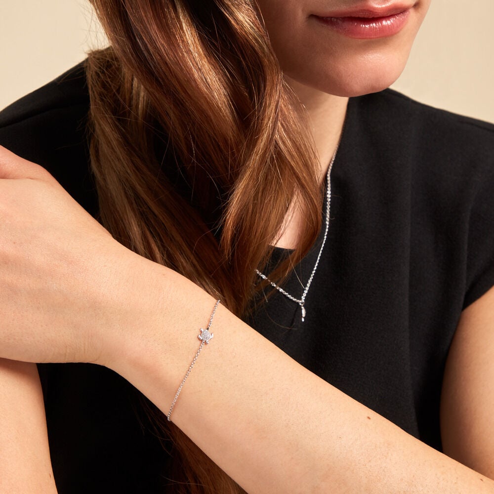 Collier Desert Argent Blanc Oxyde De Zirconium - Colliers avec pierres Femme | Marc Orian
