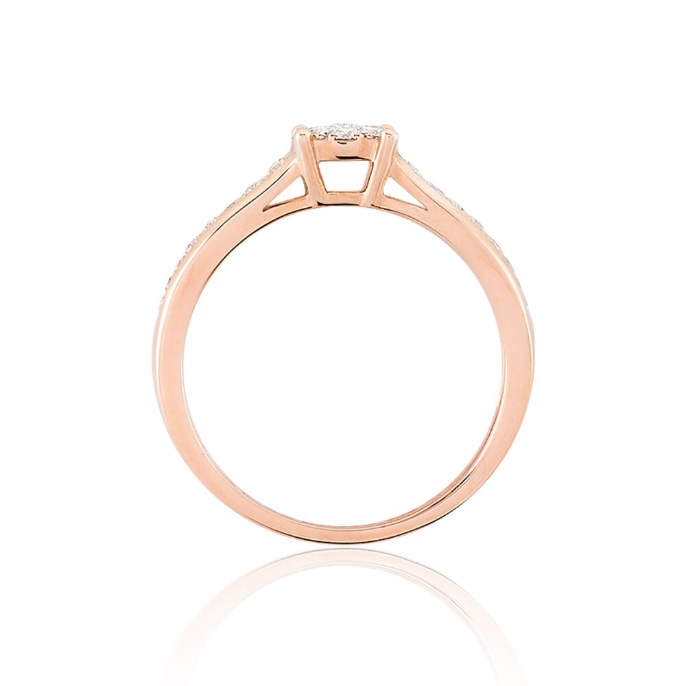 Bague Celia Or Rose Diamant - Bagues pierres pr&eacute;cieuses Femme | Marc Orian