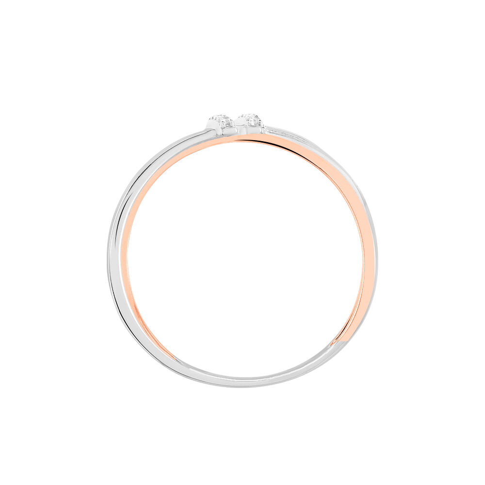 Bague Tonnia Or Bicolore Diamant - Bagues pierres pr&eacute;cieuses Femme | Marc Orian