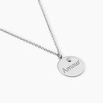 Collier Sebastienne Argent Blanc - Colliers fantaisie Femme | Marc Orian