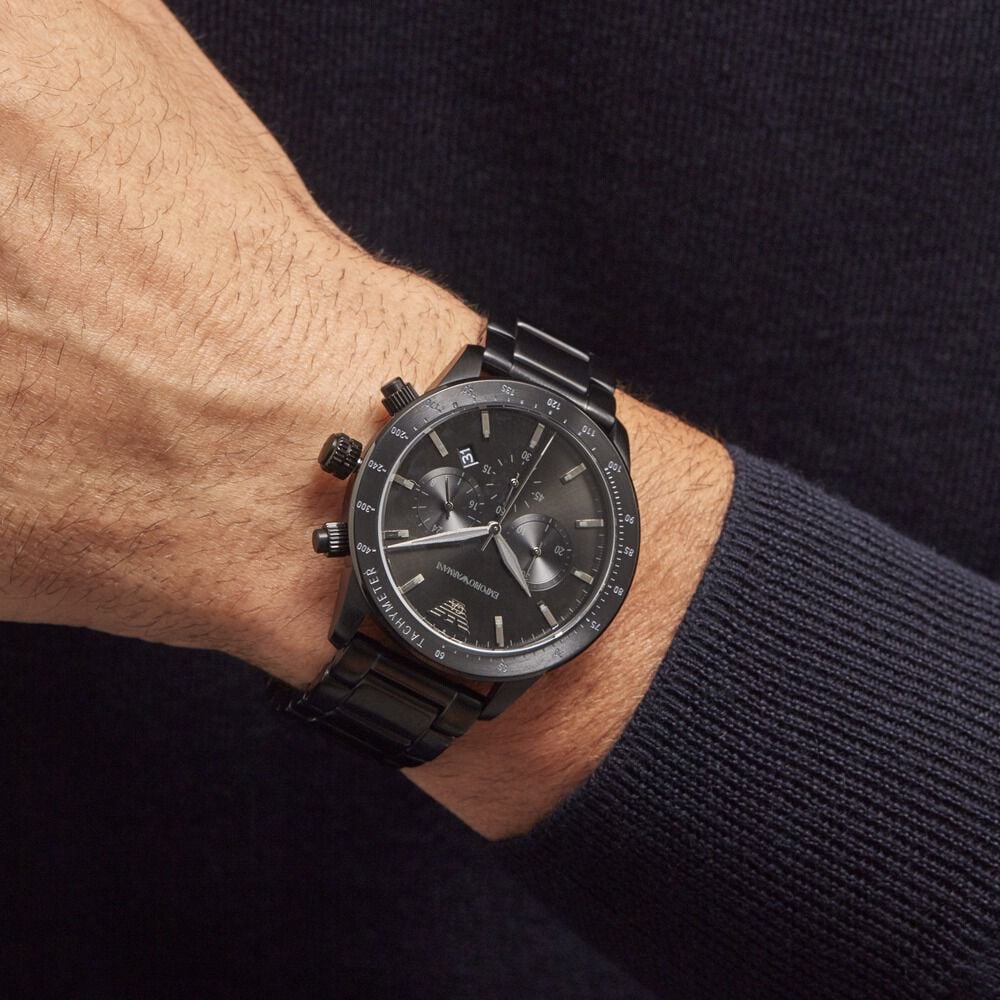 Montre Emporio Armani Noir - Montres étanches Homme | Marc Orian