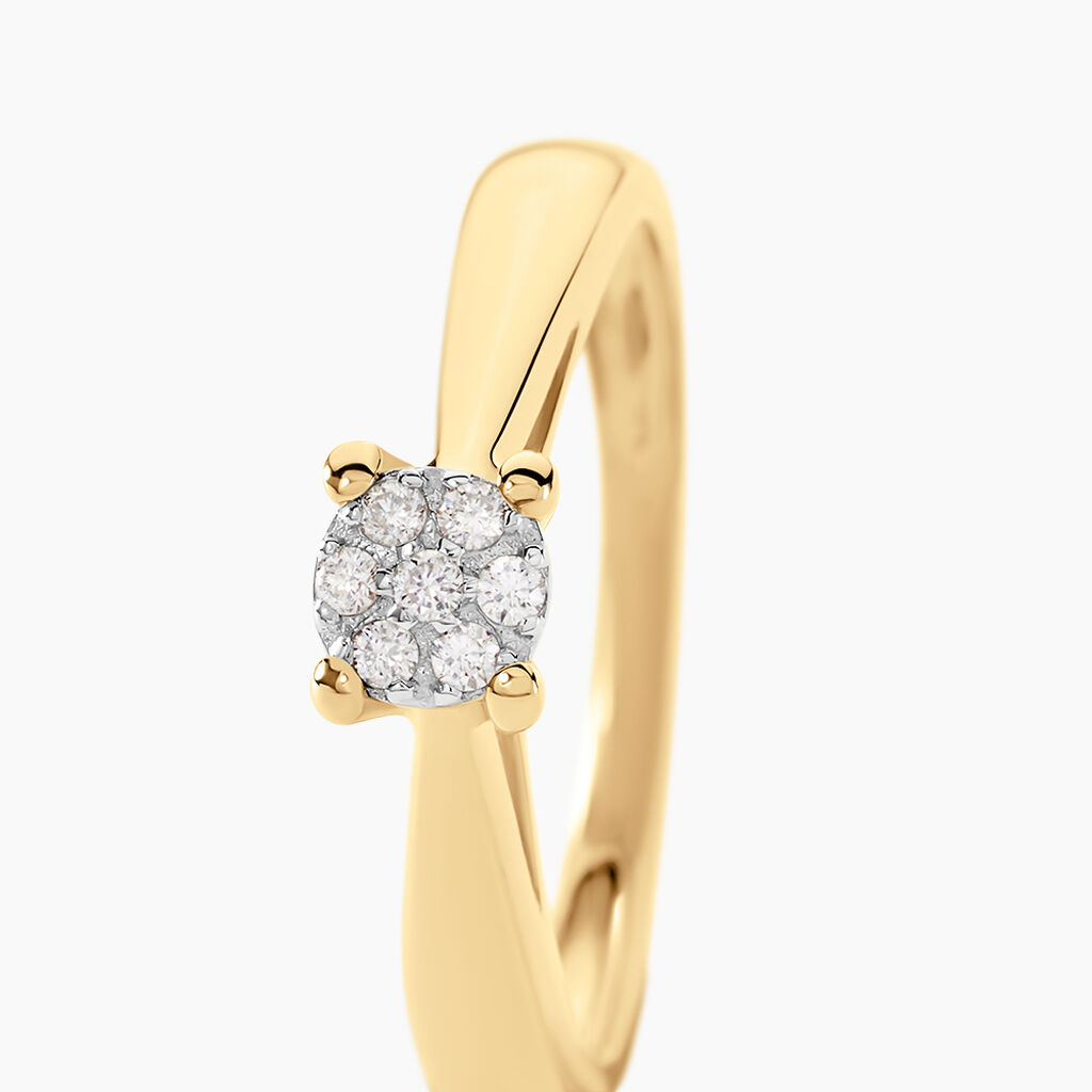 Bague Solitaire Grace Or Jaune Diamant - Bagues Solitaire Femme | Marc Orian