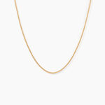 Cha&icirc;ne Clement Plaqu&eacute; Or Jaune - Colliers ras du cou Femme | Marc Orian