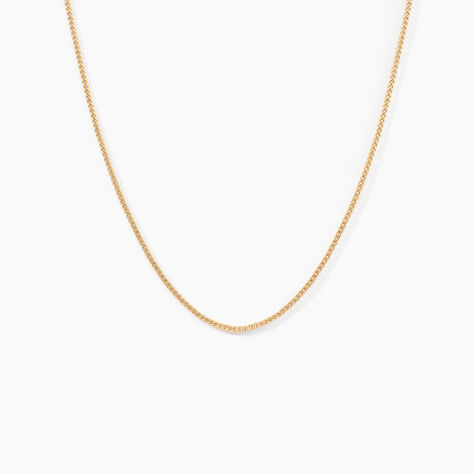 Cha&icirc;ne Clement Plaqu&eacute; Or Jaune - Colliers ras du cou Femme | Marc Orian