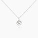 Collier Veva Argent Blanc Oxyde De Zirconium