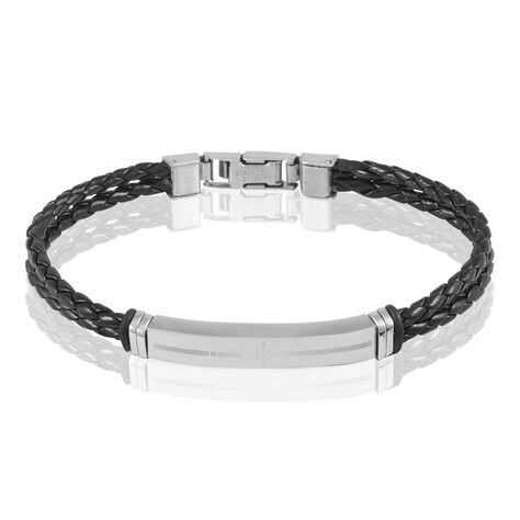 Bracelet Gaetan Acier Blanc - Bracelets cuir Homme | Marc Orian