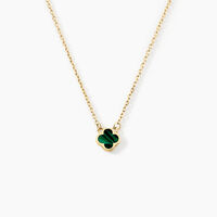 Collier Stellya Or Jaune Malachite