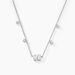 Collier Dua Argent Blanc Oxyde De Zirconium - Colliers avec pierres Femme | Marc Orian