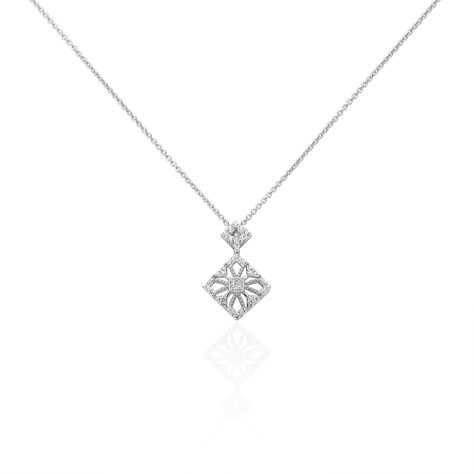 Collier Vita Argent Blanc Oxyde De Zirconium - Colliers avec pierres Femme | Marc Orian