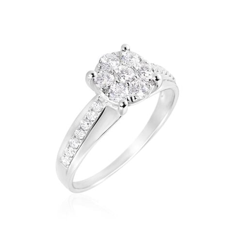 Bague Kate Ld Or Jaune Diamant Synthetique Blanc Diamant Synthetique - Parures de mariage Femme | Marc Orian