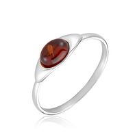 Bague Marquita Argent Blanc Ambre