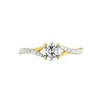 Bague Evita Or Jaune Oxyde De Zirconium - Solitaires Femme | Marc Orian