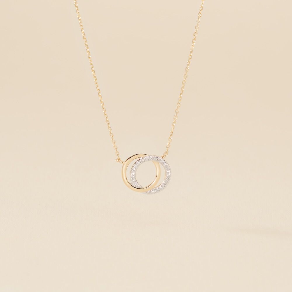 Collier Or Jaune Tresha Diamants - Colliers avec pierres Femme | Marc Orian