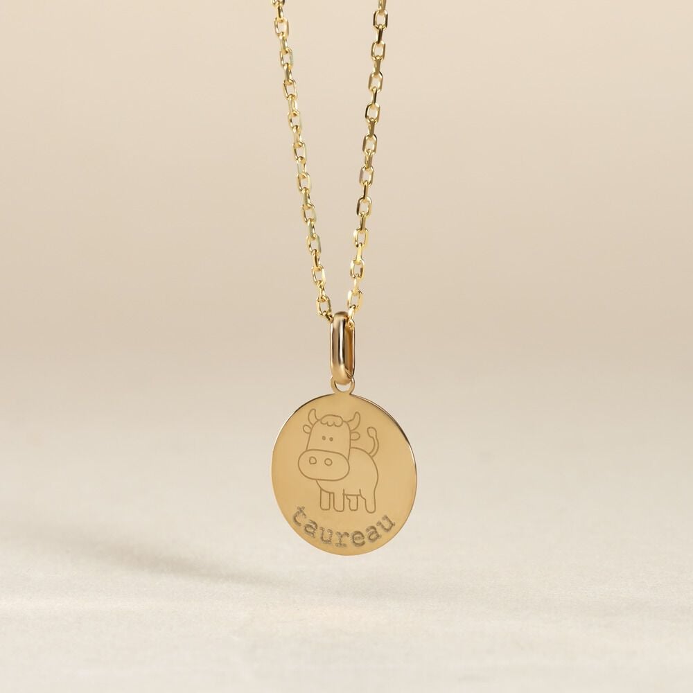 Pendentif Jannila Zodiaque Or Jaune - Bijoux personnalisés Enfant | Marc Orian