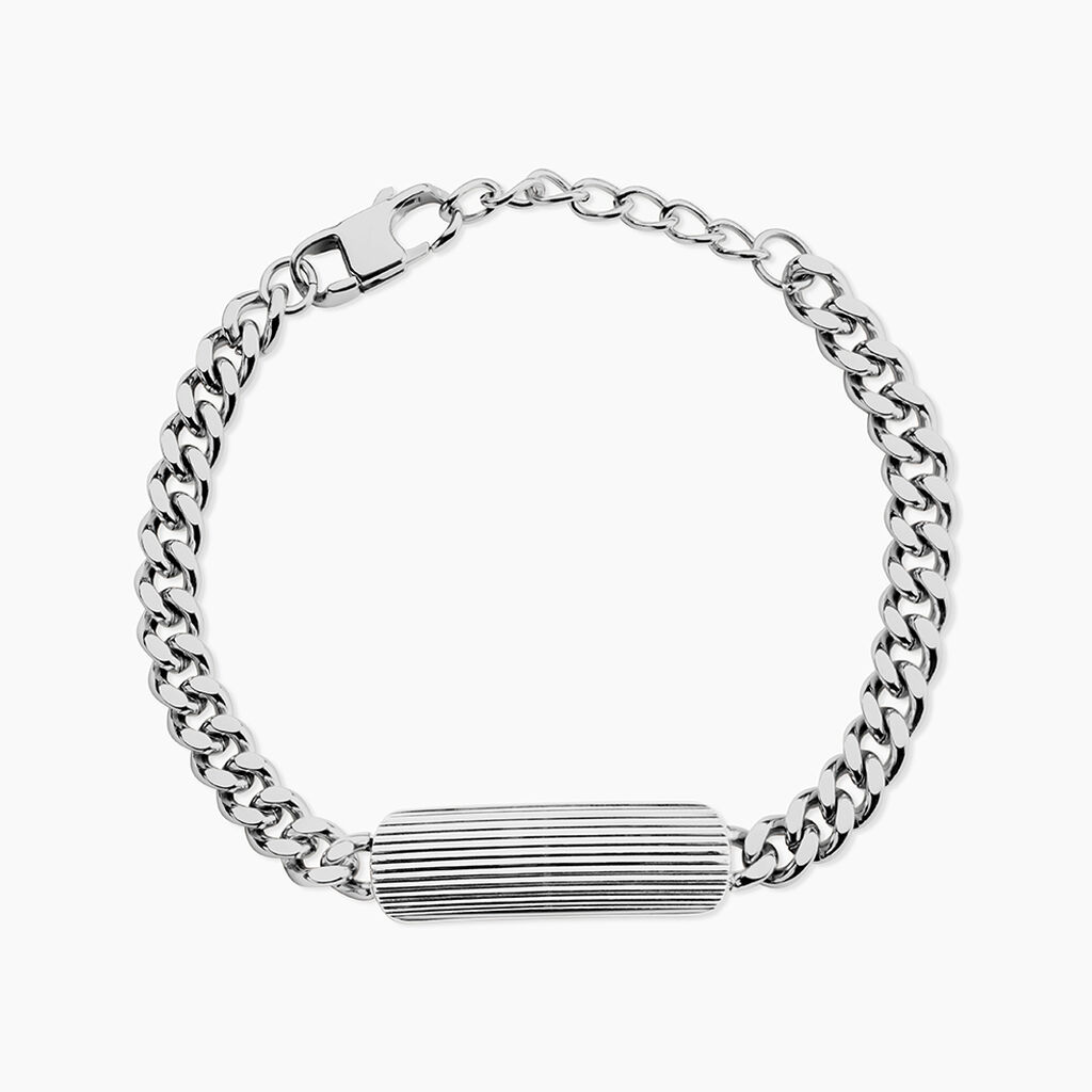 Bracelet Stig Acier Blanc - Bracelets cha&icirc;nes Homme | Marc Orian