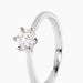 Bague Athena Platine Blanc Diamant - Solitaires Femme | Marc Orian
