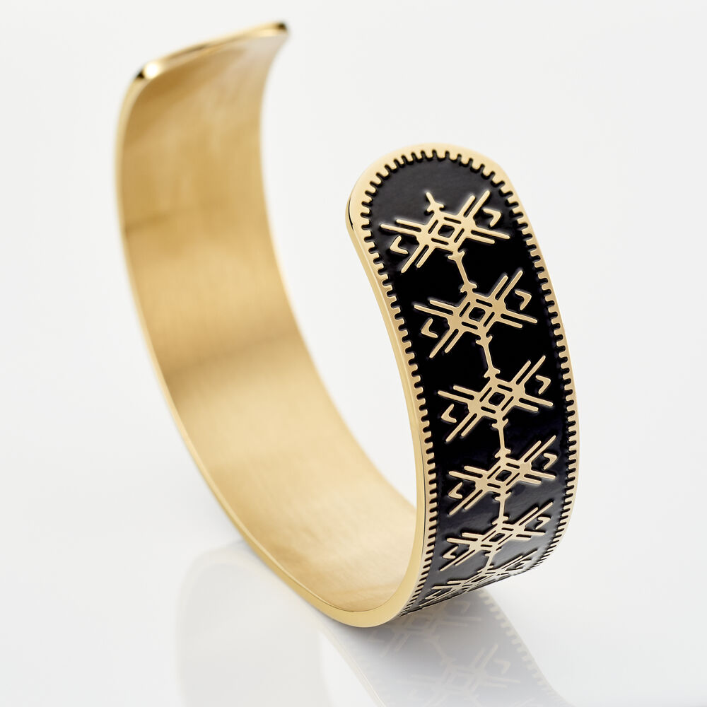 Bracelet Jonc Imagine Gwladys Acier Jaune - Bracelets joncs Femme | Marc Orian