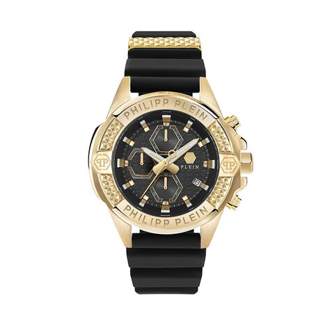 Montre Philipp Plein The $Kull Chrono Noir - Montres &eacute;tanches Homme | Marc Orian