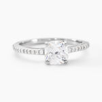 Bague Solitaire Celina Argent Blanc Oxyde De Zirconium - Bijoux fantaisie Femme | Marc Orian