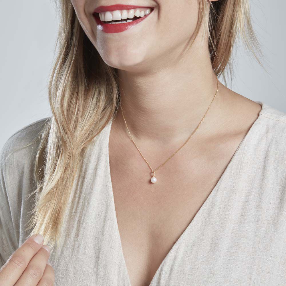 Pendentif Lenonie Or Jaune Perle De Culture - Parures de mariage Femme | Marc Orian