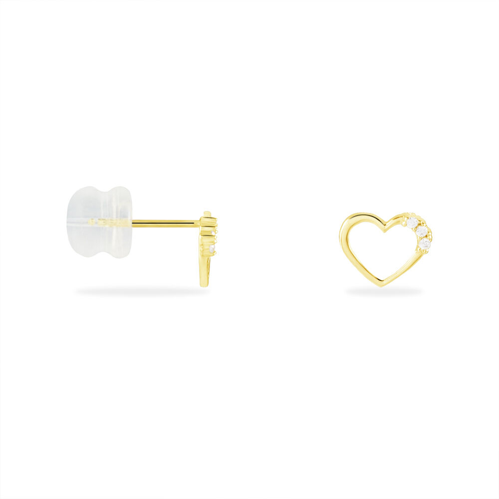 Boucles D'oreilles Puces Camomille Or Jaune Oxyde De Zirconium - Puces Enfant | Marc Orian