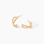 Cr&eacute;oles Zya Plaqu&eacute; Or Jaune - Cr&eacute;oles Femme | Marc Orian