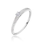 Bague Solitaire Alexandra Or Blanc Diamant - Solitaires Femme | Marc Orian