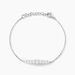 Bracelet Aliah Argent Blanc Oxyde De Zirconium - Bracelets chaînes Femme | Marc Orian