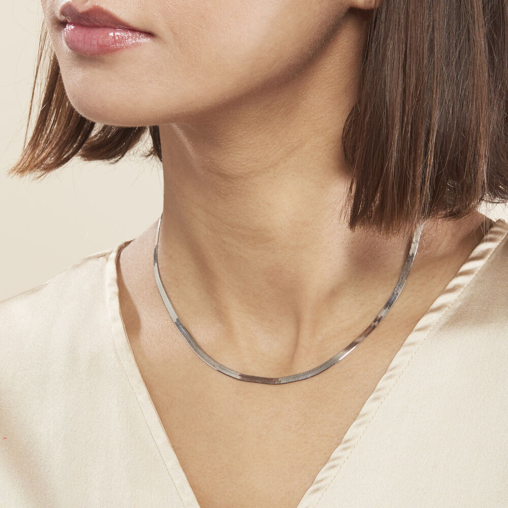 Collier Clemance Argent Blanc - Chaines Femme | Marc Orian