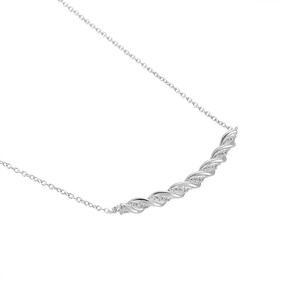 Collier Argent Blanc Remigius Oxydes De Zirconium - Colliers avec pierres Femme | Marc Orian