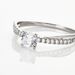 Bague Solitaire Kanel Or Blanc Oxyde De Zirconium - Solitaires Femme | Marc Orian